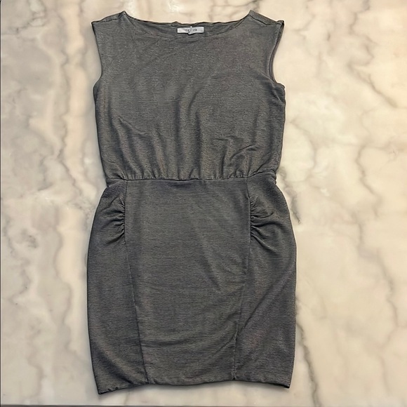 Athleta Gray Ruched Pencil Mini Skirt - Picture 1 of 3